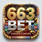 663Bet game official logo design in screen