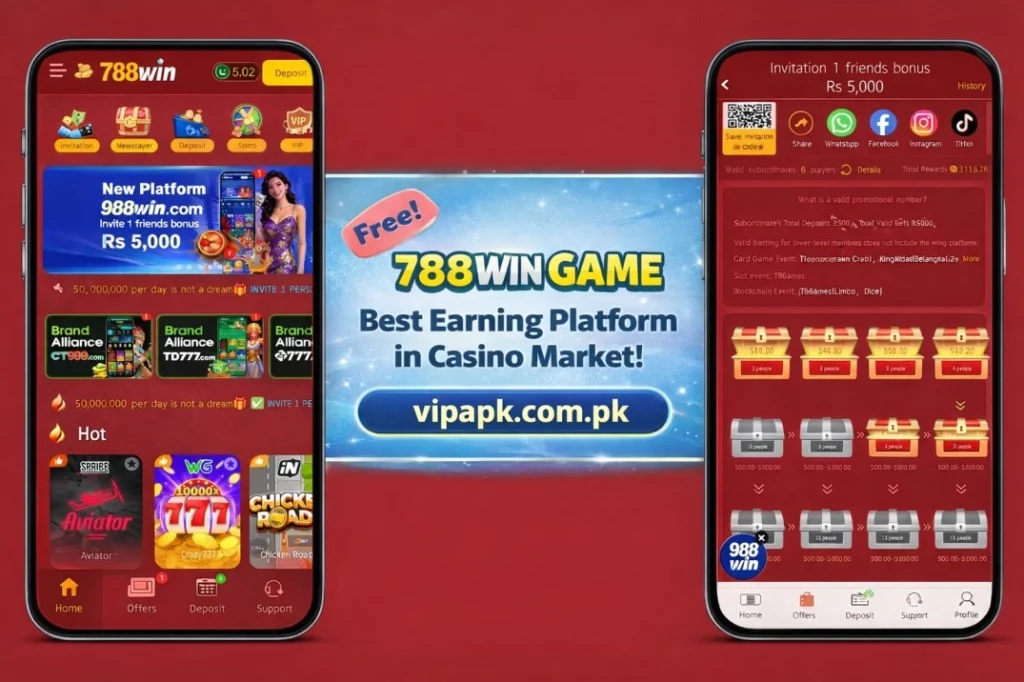 788Win casino app promo with bonus offers and rewards on screen