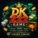DK222 earning game app interface logo with bonus and slots