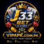 J33 Bet earning game 3D casino logo