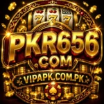 PKR656 game logo gold red casino style