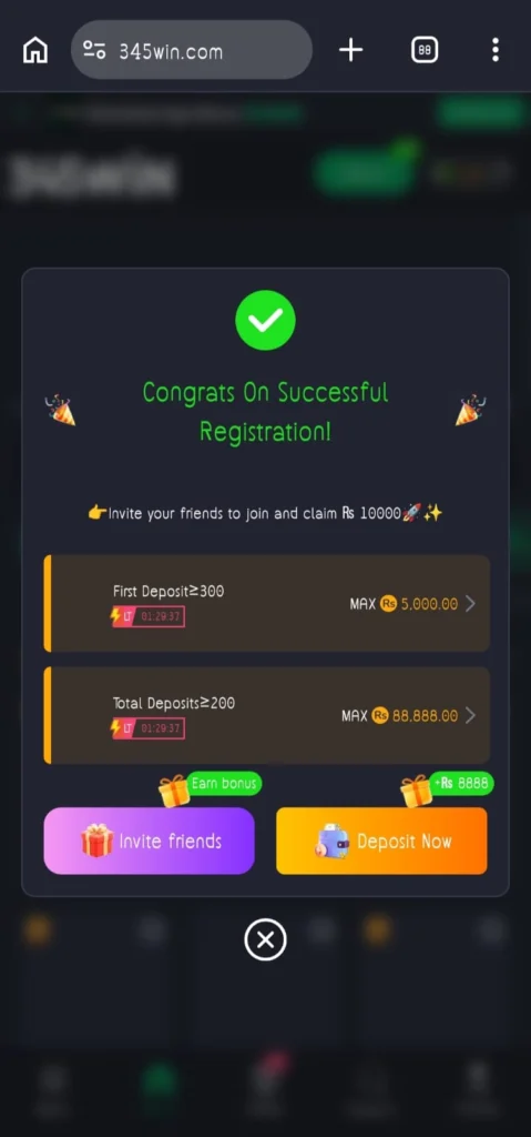 Game home screen dashboard