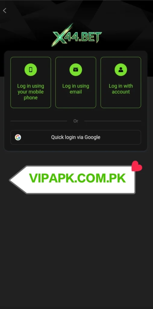 User sign up and secure login screen
