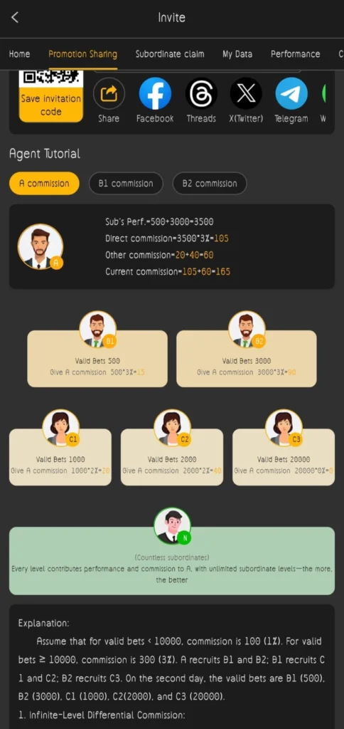 58Q Game Referral system