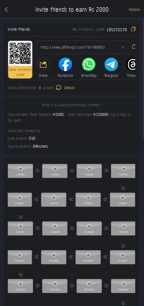 JJ804 high commission reward for 50 invited players