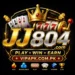 JJ804 earning game logo with casino icons and win rewards theme