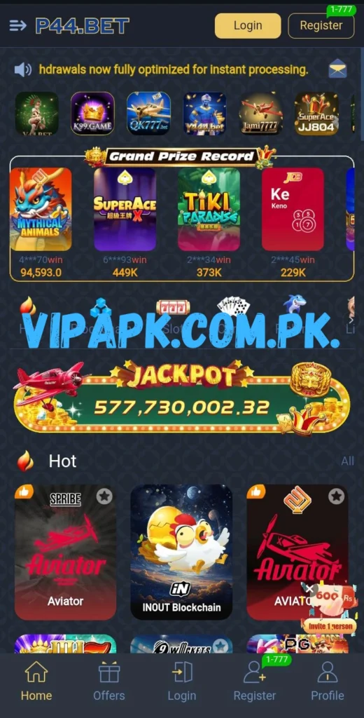 Gaming platform home dashboard interface