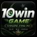 10win Game luxury green and black gaming logo with VIP style design