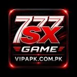 777SX Game glowing red black casino logo