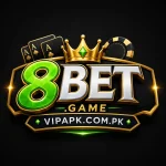 8BET Game premium 3D casino style logo