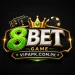 8BET Game premium 3D casino style logo