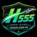 H555 Game official green gaming logo with aircraft icon.