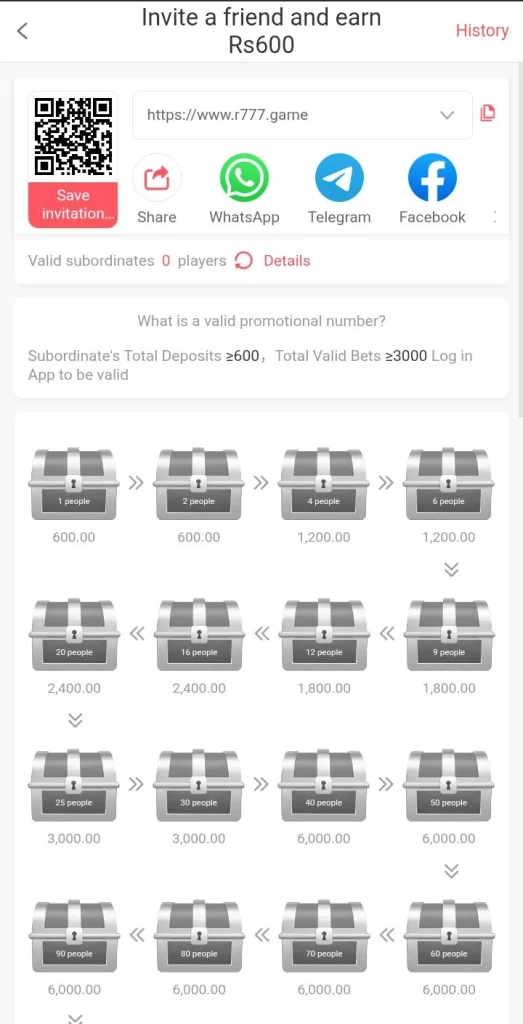 Earnings and referral summary panel
