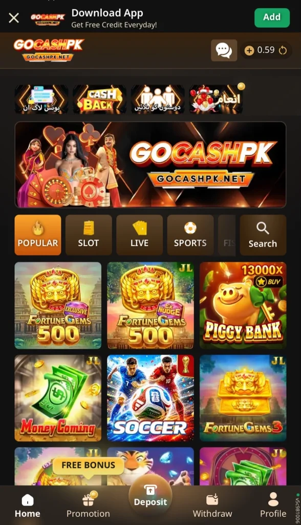 Gocashpk Game