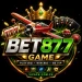 BET877 Game logo with plane and casino theme