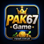 PAK67 Game gold 3D earning logo