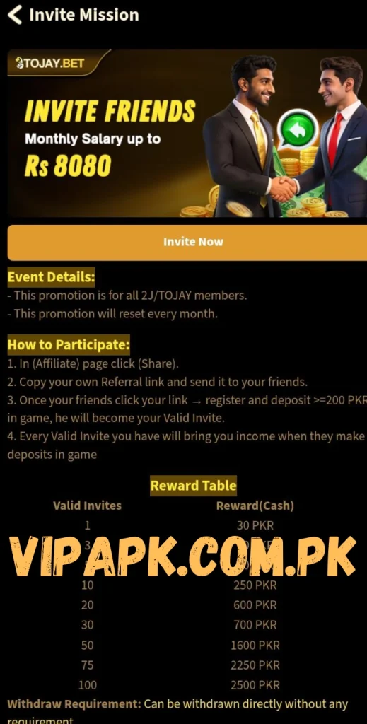 Invite friends and earn referral rewards