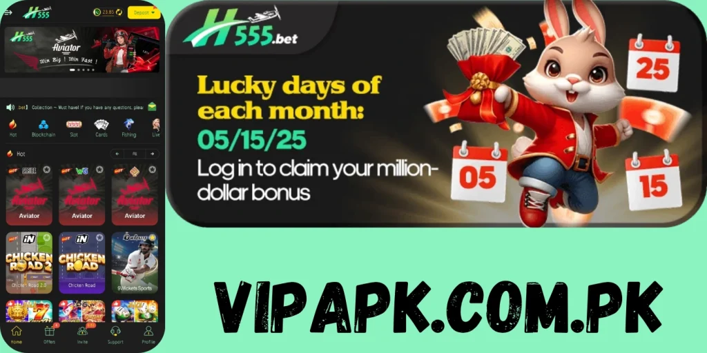 H555 Bet bonus promotion banner