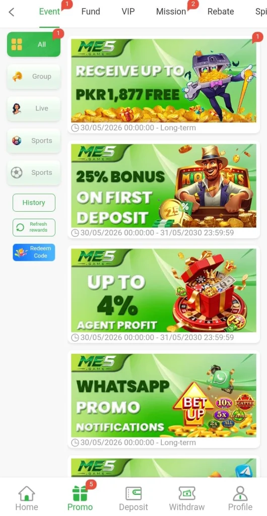 Platform offer  a scpecial rewards