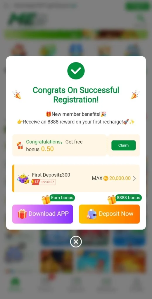 Regiter and download free app