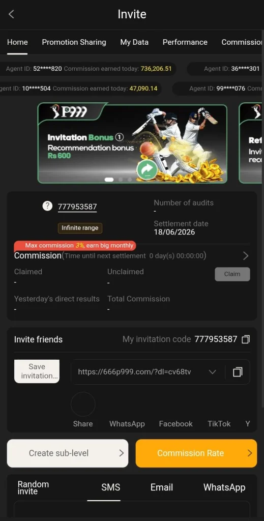 Game commission dashboard