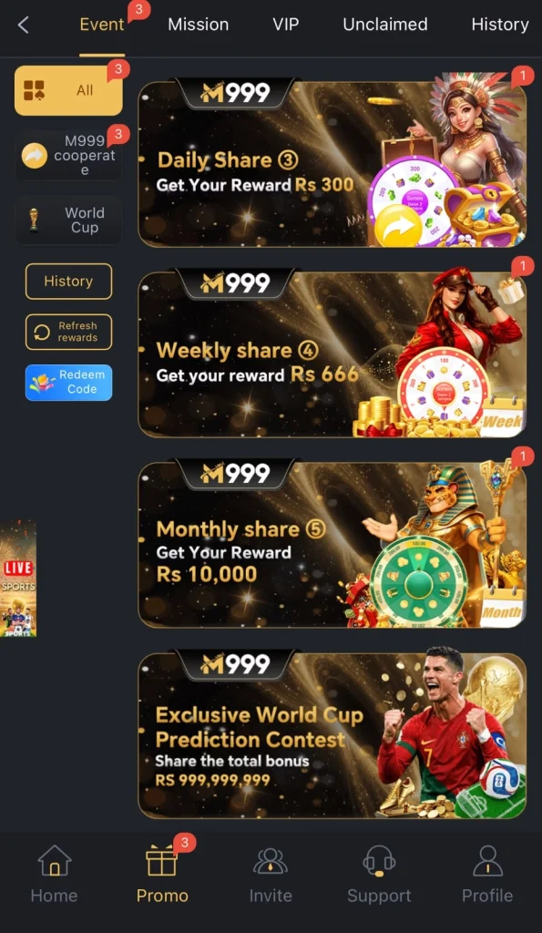 M999 Special offer a new players