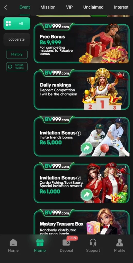 BV999 Game Download and register offer a special rewards