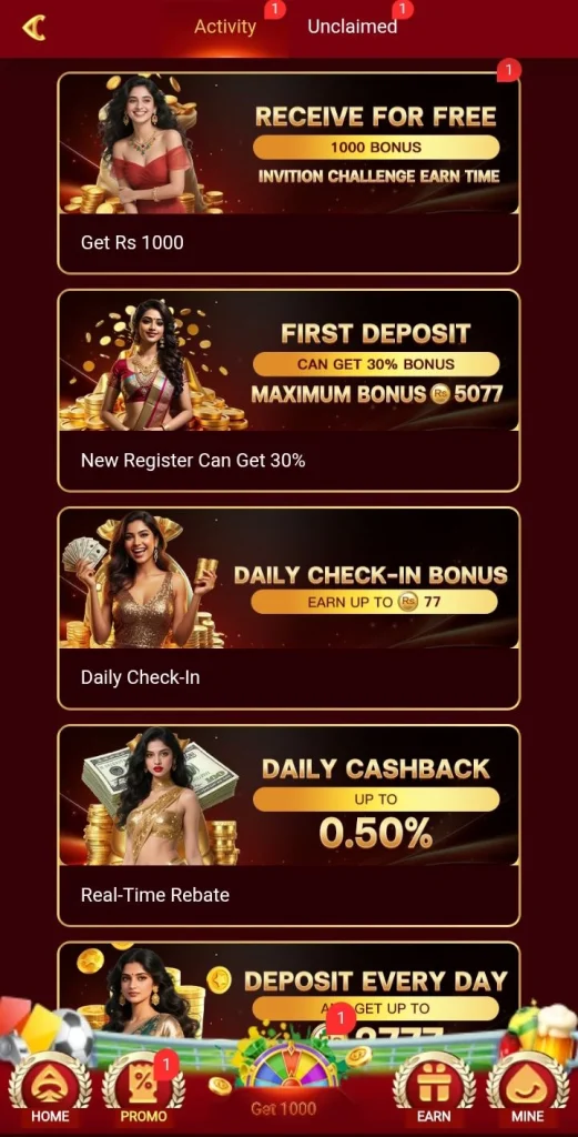 Game offer a new player rewards join and get you rewards