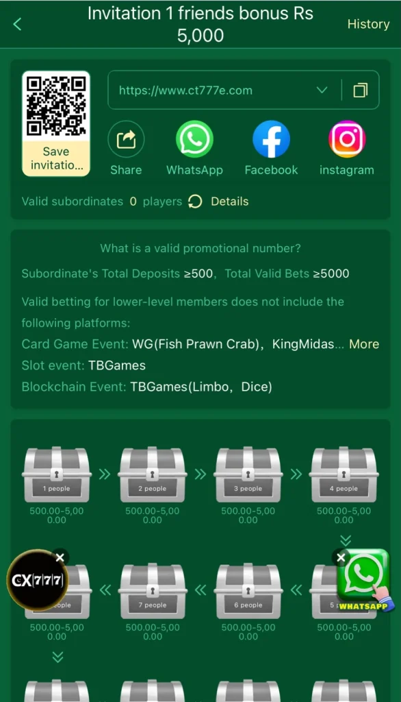Application new registration and deposit bonuses