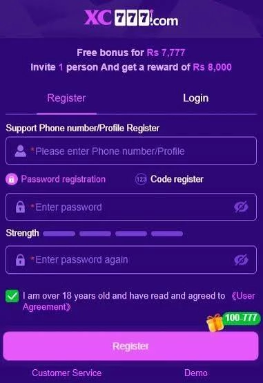 Register now App