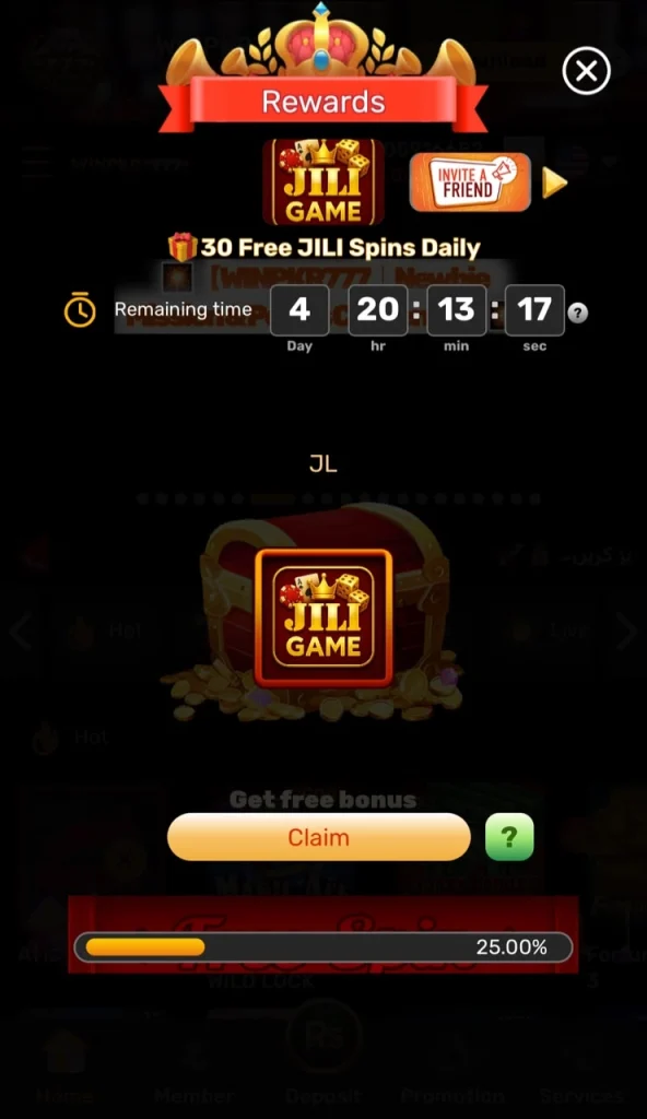 Winpkr777 Rewards
