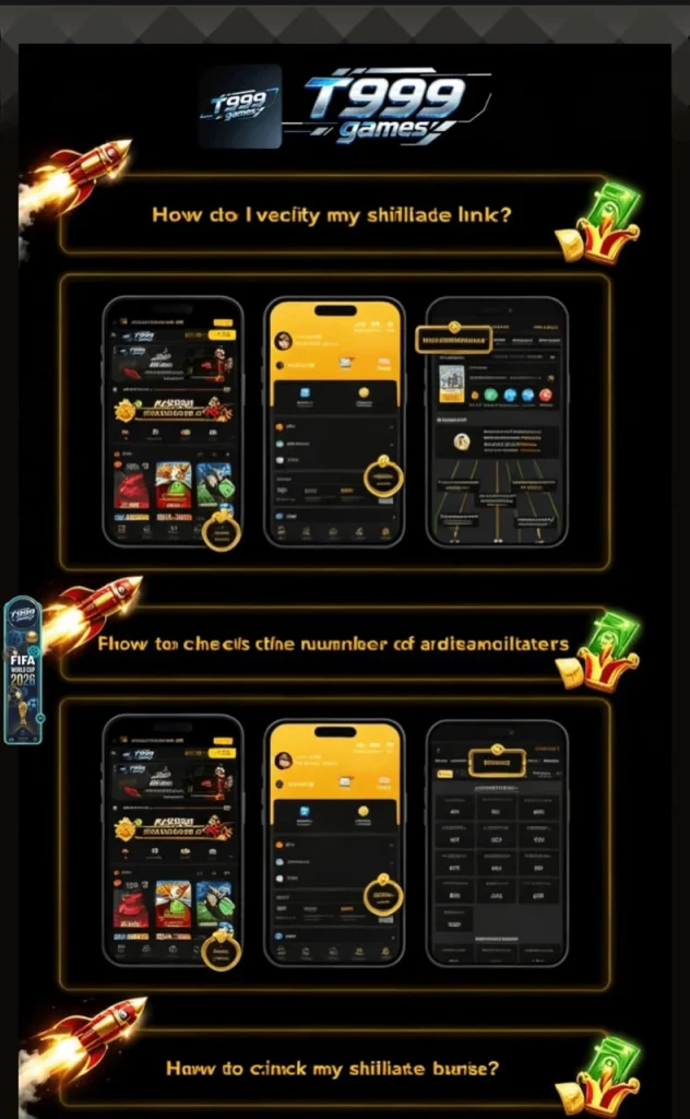 T999 App mobile screen