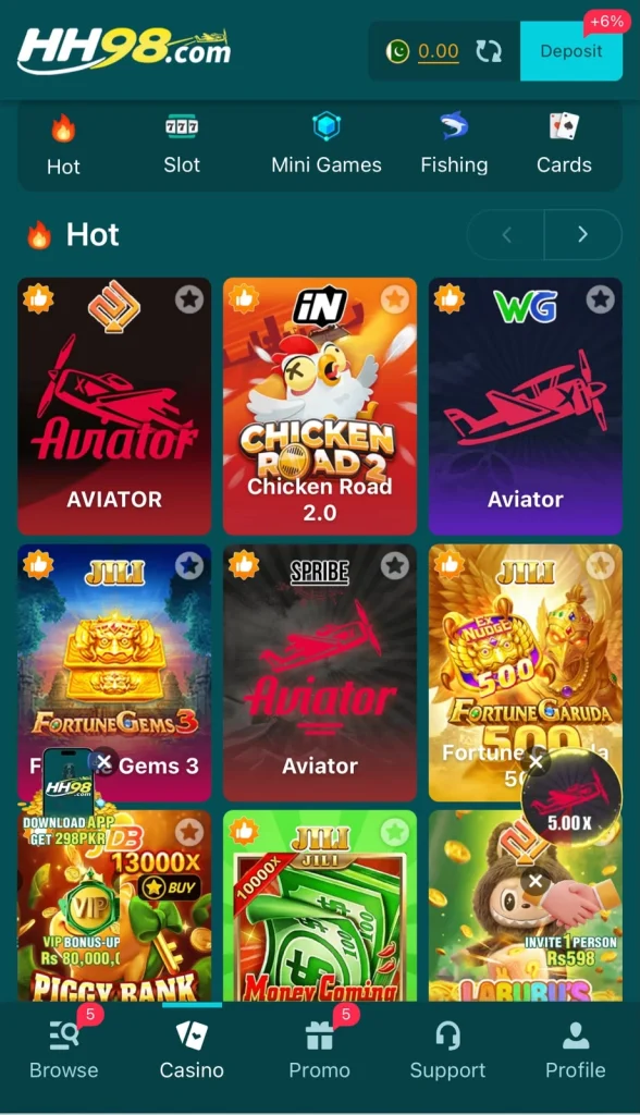 App offer a multiple games