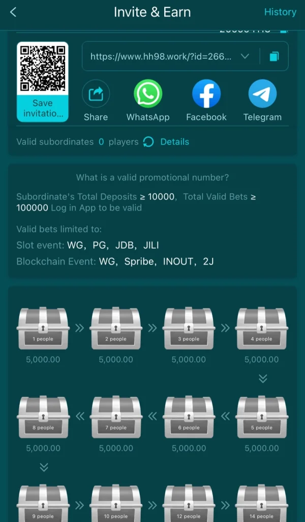Invite and earn real money