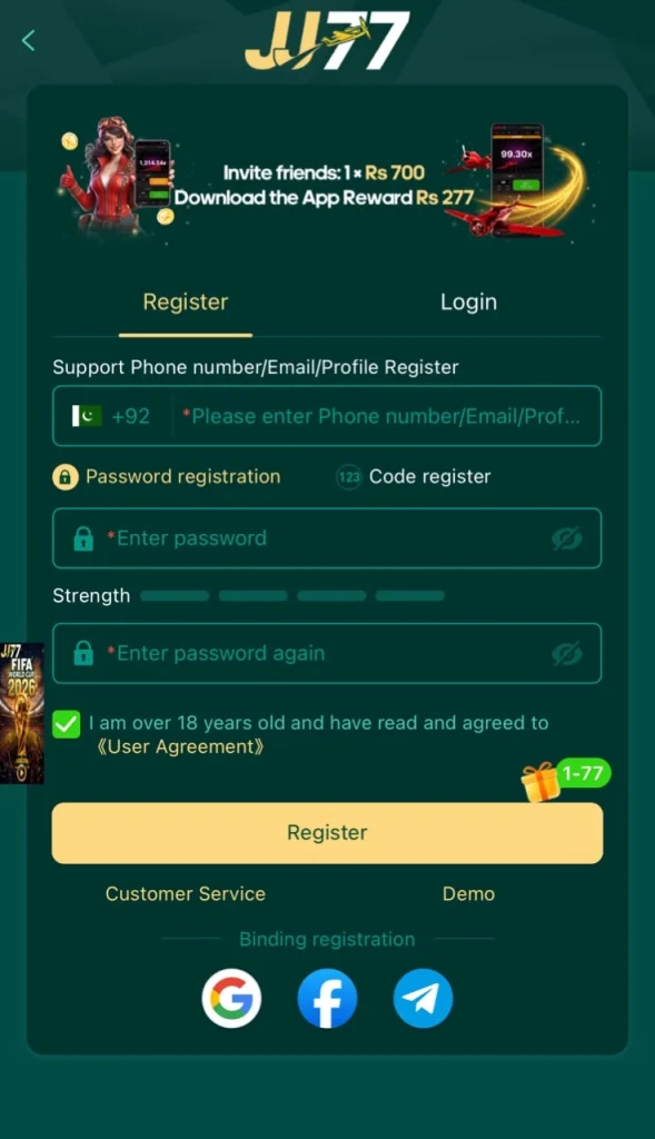 Application registration platform