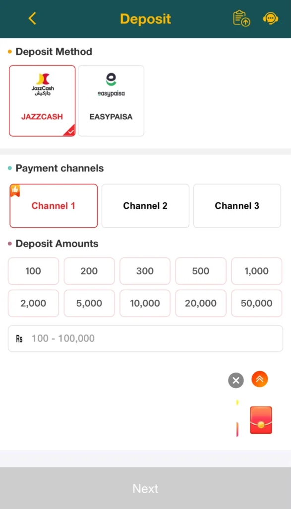 ER888 deposit process