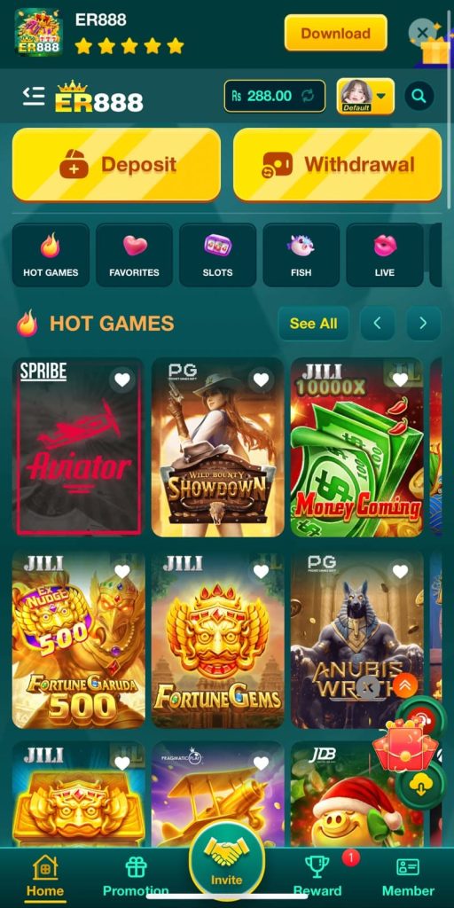 ER888 Game Games Categry and home of game